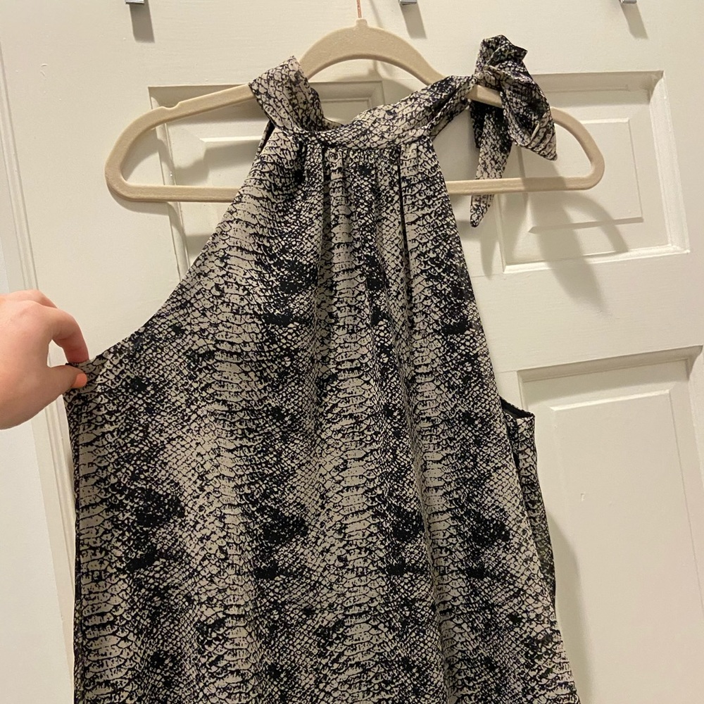 Veronica M. Snakeskin blouse